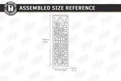 Stained Glass Bookmark Laser Cut | Faux Stained Glass Window Product Image 2