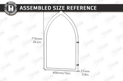 Stained Glass Wall Art Laser Cut Bundle | Arch Window Frames Product Image 15