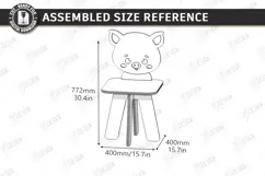 Animal Kids Chair Laser Cut | Nursery | Kids Laser | Pig SVG Product Image 2