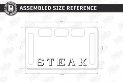 Steak Board Laser Cut | Serving Tray | BBQ Platter | Kitchen Product Image 2