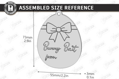 Easter Bait Tag Laser Cut | Basket Tags | Engraved Gift Tags Product Image 2