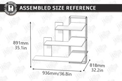 Modern Corner Shelf Laser Cut | Home Decor | Wall Decor SVG Product Image 2