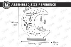 Crescent Moon Nightlight Lamp Laser Cut Bundle | Table Lamp Product Image 19