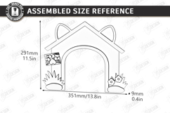 Wooden Cat Door Laser Cut | Pet Friendly Home | Home Decor Product Image 2