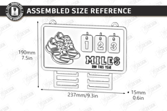 Runner Tracker Laser Cut | Fitness Progress Board | Sport Product Image 2