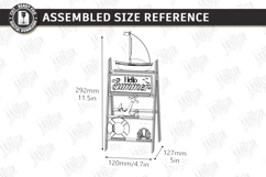 Mini Decorative Ladder Shelf Laser Cut | Easter Tiered Tray Product Image 2