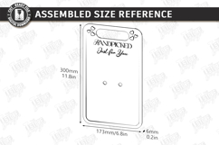 Valentine Flower Holder Card Laser Cut | Bouquet Holder SVG Product Image 2