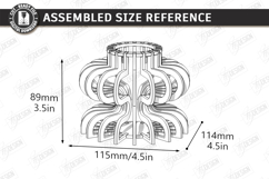 Wooden Wildflowers Vase Stand Laser Cut | 3D Layered Vase Product Image 2