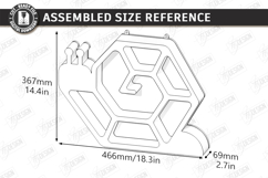 Modern Wall Shelf Laser Cut | Home Décor | Functional Art Product Image 2