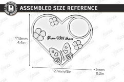 Heart Tea Light Candle Holder Laser Cut | Valentines Day SVG Product Image 2
