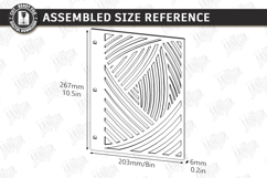 Notebook Cover Laser Cut | Floral and Geometric Planner SVG Product Image 2