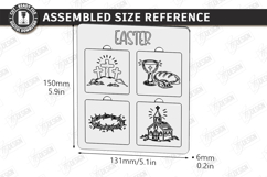 Easter Puzzles Laser Cut | He Is Risen SVG | Religious Signs Product Image 2