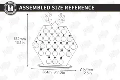 Coffee Advent Calendar Laser Cut | Coffee Pod | Deer Horns Product Image 2
