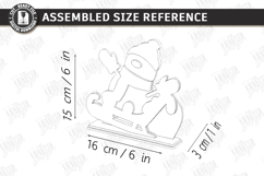 Cute Snowman Stands Laser Cut Bundle|Christmas Shelf Sitters Product Image 20