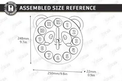 Kids Puzzle Clock Laser Cut | Kids Laser | Educational Toys Product Image 2