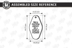 Sarcastic Motel Keychain Laser Cut | Sassy Key Tag SVG | CNC Product Image 2