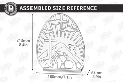 Easter Candle Holder Laser Cut | He Is Risen SVG | Christian Product Image 2