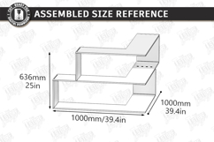 Modern Corner Shelf Laser Cut | Home Decor | Wall Decor SVG Product Image 2
