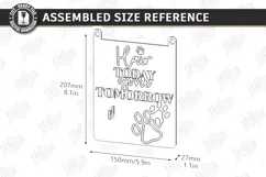 Pet Hair Roller Holder Laser Cut | Hair Today Gone Tomorrow Product Image 2