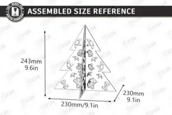 Wooden Christmas Tree Laser Cut | Tabletop Christmas Decor Product Image 2