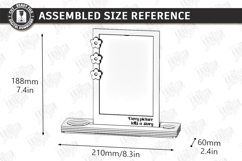 Candle Holders with Vase and Photo Frames Laser Cut Bundle Product Image 24
