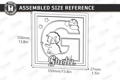 Nursery Name Sign Alphabet Laser Cut | Wall Monogram | Sheep Product Image 3