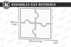 Wooden Snack Serving Tray Laser Cut | Modern Kitchenware SVG Product Image 2