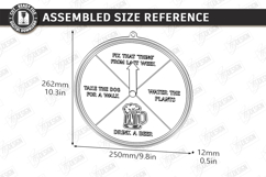 Dad Chore Wheel Laser Cut Bundle | Chore and Beer Reward Product Image 4