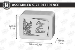 Personalized Wedding Ring Box Laser Cut Bundle | Mr and Mrs Product Image 10