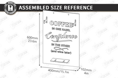 Mug and Wine Glass Holders Laser Cut Bundle | Wall Decor SVG Product Image 9