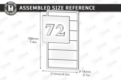 Modern House Number Signs Laser Cut | Wall Address Plaque Product Image 2