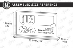 Pregnancy Countdown Frame Laser Cut Bundle|Baby Milestone Product Image 9
