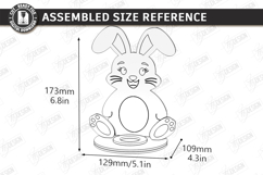 Easter Egg Holder Laser Cut | Bunny Egg Stand | Table Decor Product Image 2