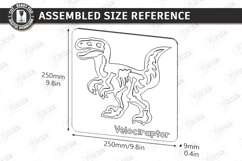 Dinosaur Skeleton Puzzle Laser Cut | Montessori Toy SVG |CNC Product Image 2