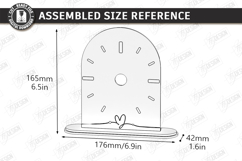 Wooden Table Clock Laser Cut Bundle | Desktop Clock Stand Product Image 9