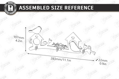 Rustic Bird Key Holders Laser Cut Bundle | Wall Hooks SVG Product Image 9