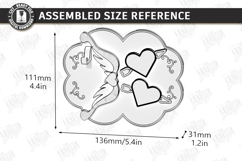 Valentine's Day Tiered Tray Laser Cut | Romantic Sign SVG Product Image 3