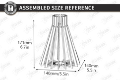 Wooden Wildflowers Vase Stand Laser Cut | 3D Layered Vase Product Image 3