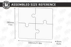 Puzzle Charcuterie Board Laser Cut| Serving Tray Kit | CNC Product Image 2