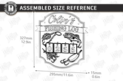 Fishing Log Trackers Laser Cut Bundle | Father's Day Gift Product Image 24
