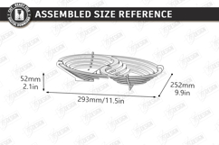Layered Contour Bowl Laser Cut | 3D Fruit Basket | Kitchen Product Image 2