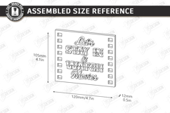 Home Cinema Tiered Tray Laser Cut|Home Theater Mini Signs Product Image 2