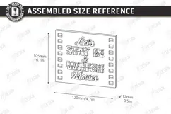 Home Cinema Tiered Tray Laser Cut|Home Theater Mini Signs Product Image 2