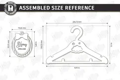 Baby Clothes Hanger Laser Cut | Nursery Clothes Hanger | CNC Product Image 2