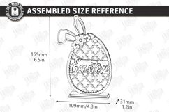 Easter Egg Shelf Sitters Laser Cut Bundle | Floral and Bunny Product Image 9