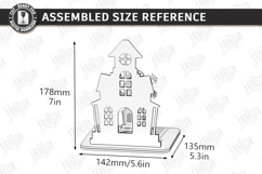Halloween Candle Holder Laser Cut | Shadow Tealight Holder Product Image 2