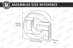 Wooden Letter Bookshelf Laser Cut | Wall Shelf | Home Decor Product Image 3