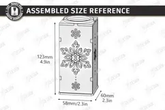 Christmas Advent Candle Holder Laser Cut Kit | Holiday Laser Product Image 7