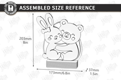 Kids Night Light Stand Laser Cut | Table Lamp | Desk Decor Product Image 2