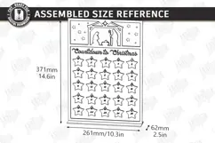 Nativity Christmas Countdown Laser Cut | Wooden Nativity Adv Product Image 2
